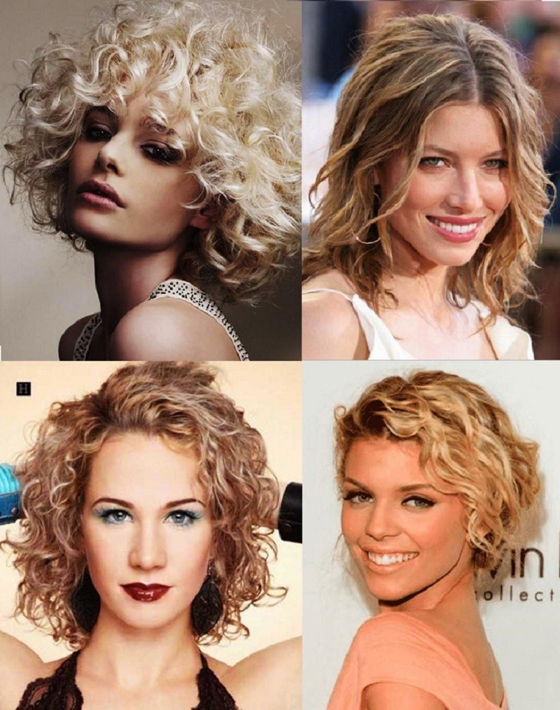 Химия волосы крупные локоны на короткие волосы фото до и после