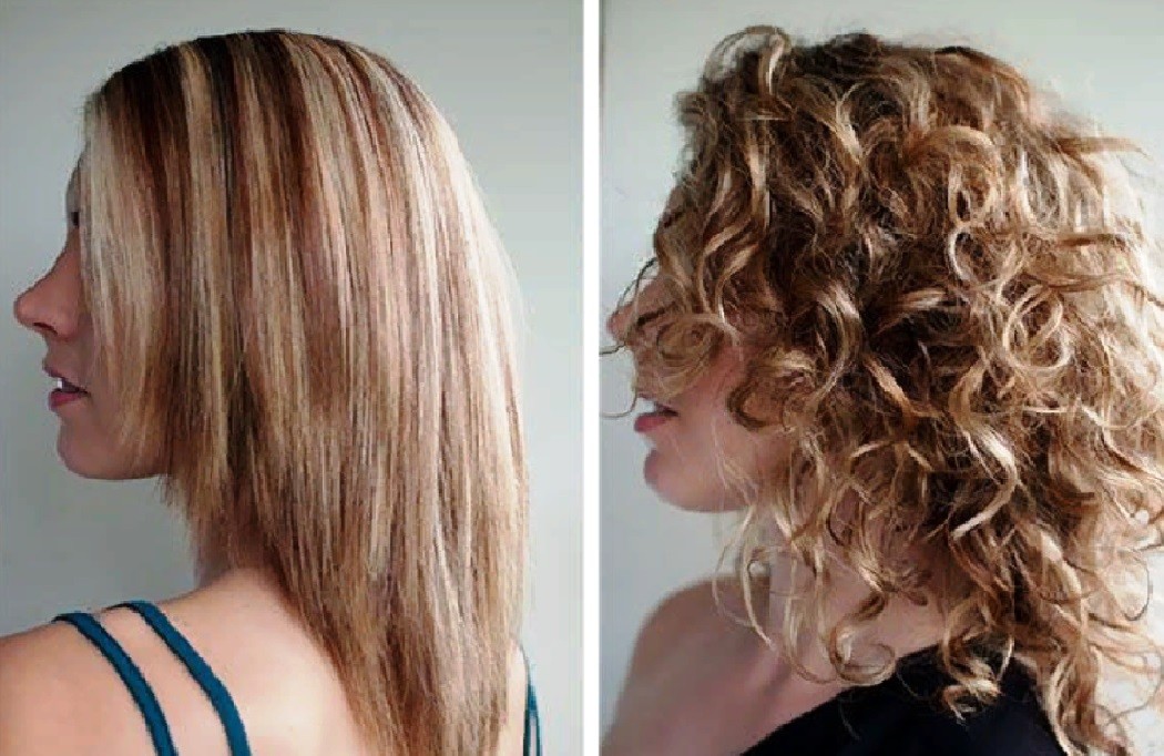 Биозавивка на средних волосах фото до и после процедуры