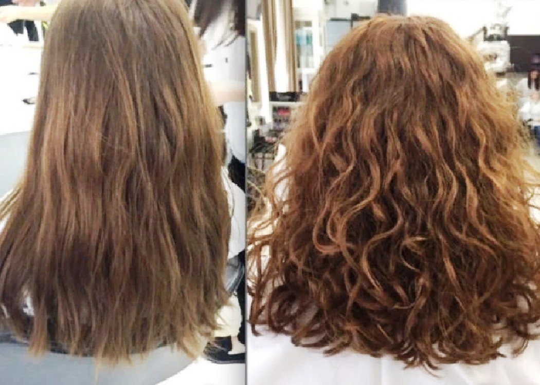 Виды биозавивки волос на средние волосы фото до и после