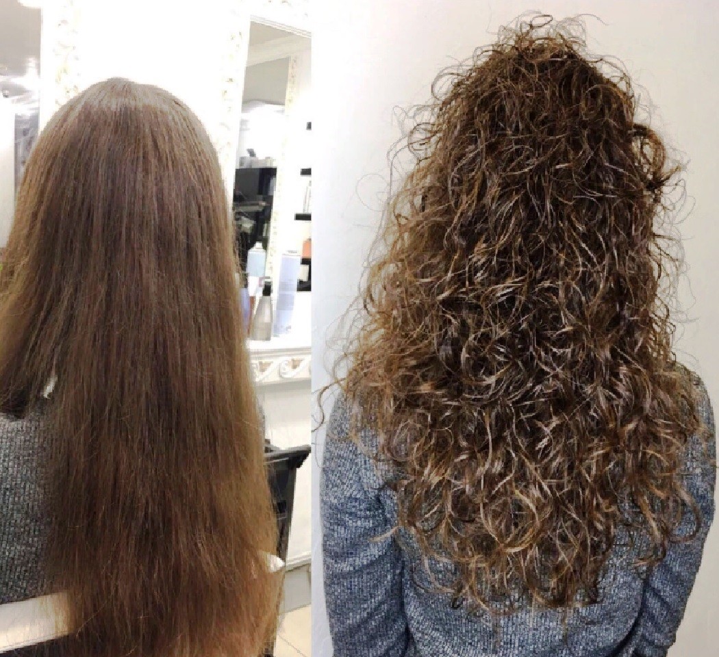 Биозавивка на тонкие редкие волосы фото до и после